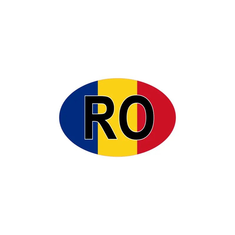 I love romania, autocolant, dimensiune 100x60 mm, model 056